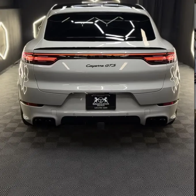 Porsche Cayenne GTS finished in the detail bay